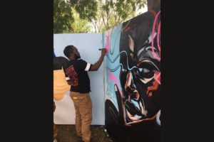 Mural Painter, Photo by Monty Montague