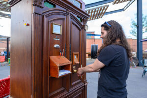 Poetry Fox ‘The Writing Cabinet’, Photo by Carter Wade