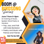BOOM@ Birdsong Series – Kate Bankston and Patrice & Friendz